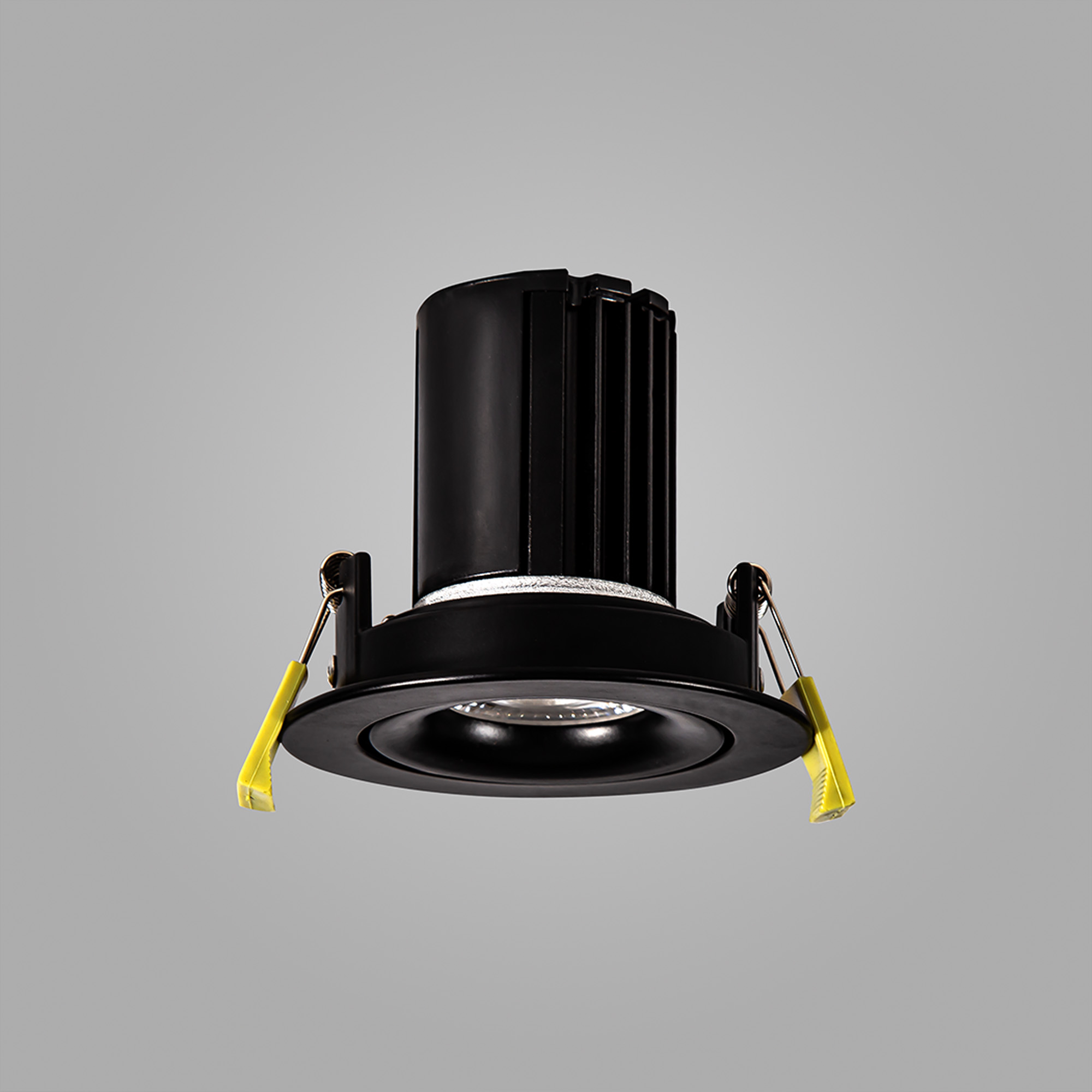Bruve 9 Tridonic powered 9W 4000K 700lm 36° LED Engine,250mA , CRI>90 LED Engine Matt Black Adjustable Round Recessed Spotlight,  IP20 DM201521  Dlux Bruve A 9
